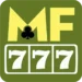 MF777 Game home screen showing slots, mini games, sports, Aviator, and Android gaming interface